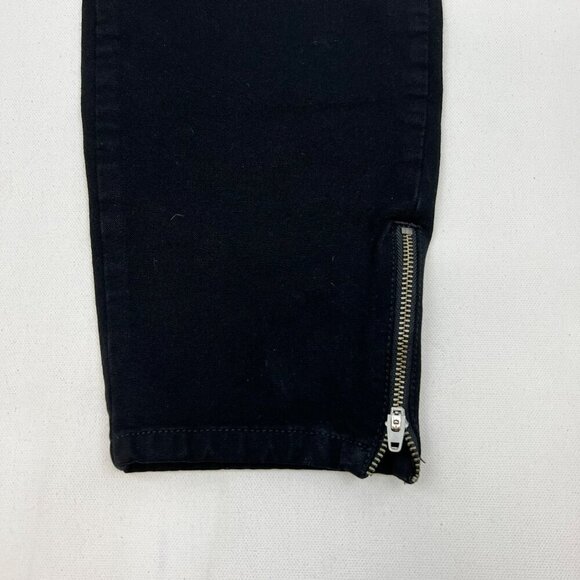 Banana Republic Womens Sloan Ankle Zip Pants Zip Pockets Black Size 14 - Picture 5 of 9